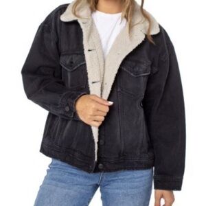 VINTAGE CHORE JACKET DARK BROWN/GREEN CORDUROY WITH WARM WOOL LINING